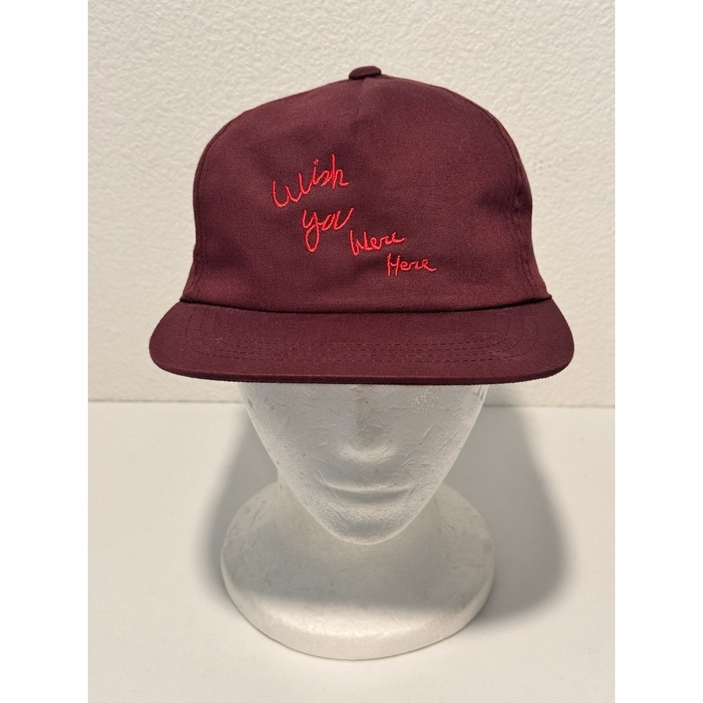 Wish You Were Here Hat Cap Maroon Astroworld Tour Travis Scott Snap Back OS